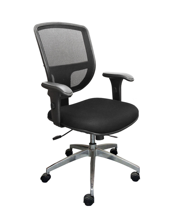 Cadeira Diretor Ergonômica Base Giratória Alumínio Tela Mesh Call Chair